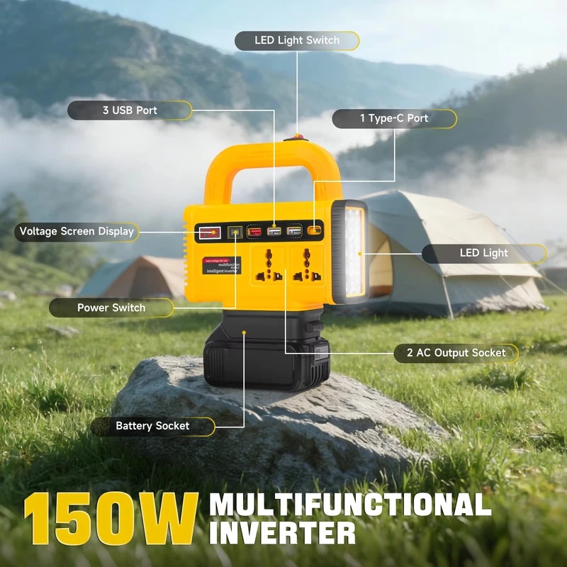 150W Power Inverter DC18V to A - đánh giá và giá Outdoor Power Adapter Usb C